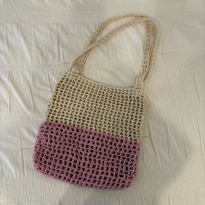 Hand-made crochet tote bag